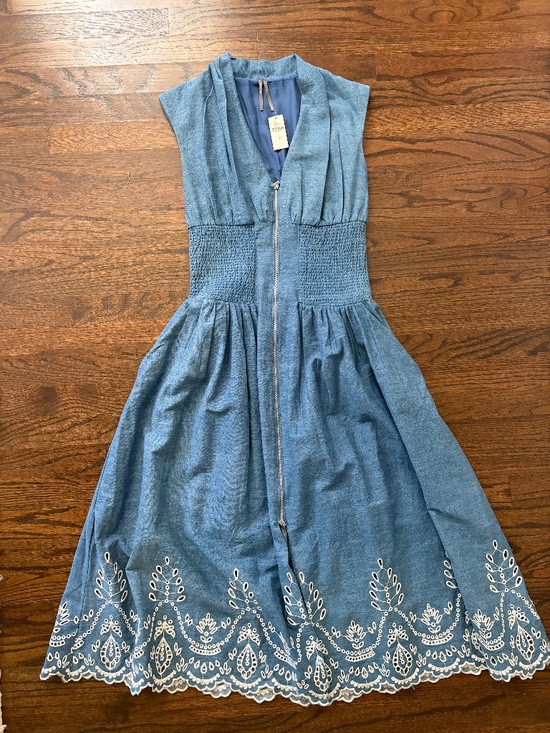 Anthropologie Dresses & Skirts - Anthropologie Tommie Eyelet Denim Dress NWT